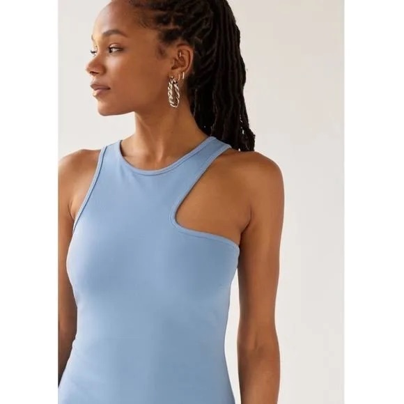 UO Victoria Asymmetric Racerback Mini Dress - Picture 2 of 3